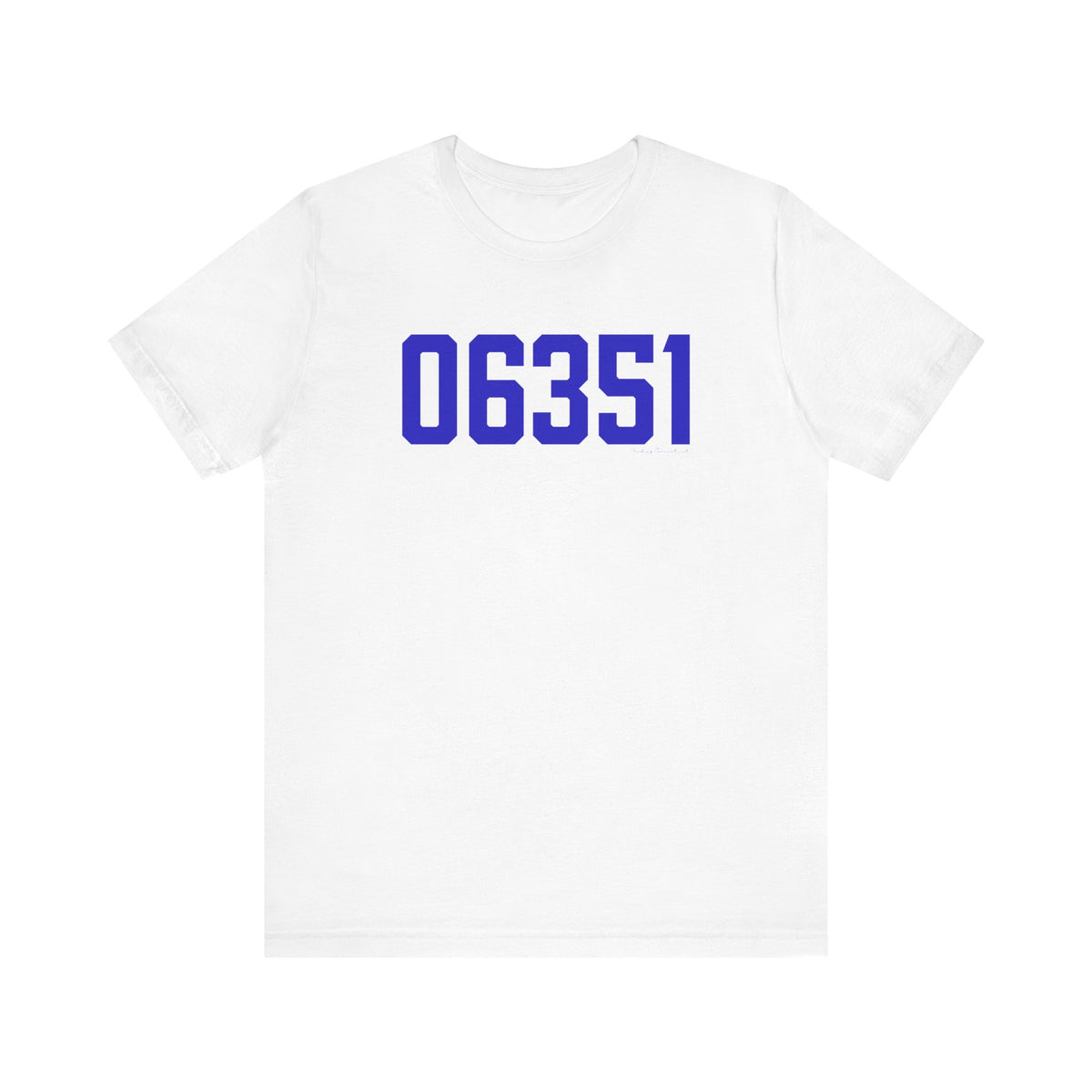 06351 Lisbon Connecticut Zip Code Unisex Jersey Short Sleeve T-Shirt
