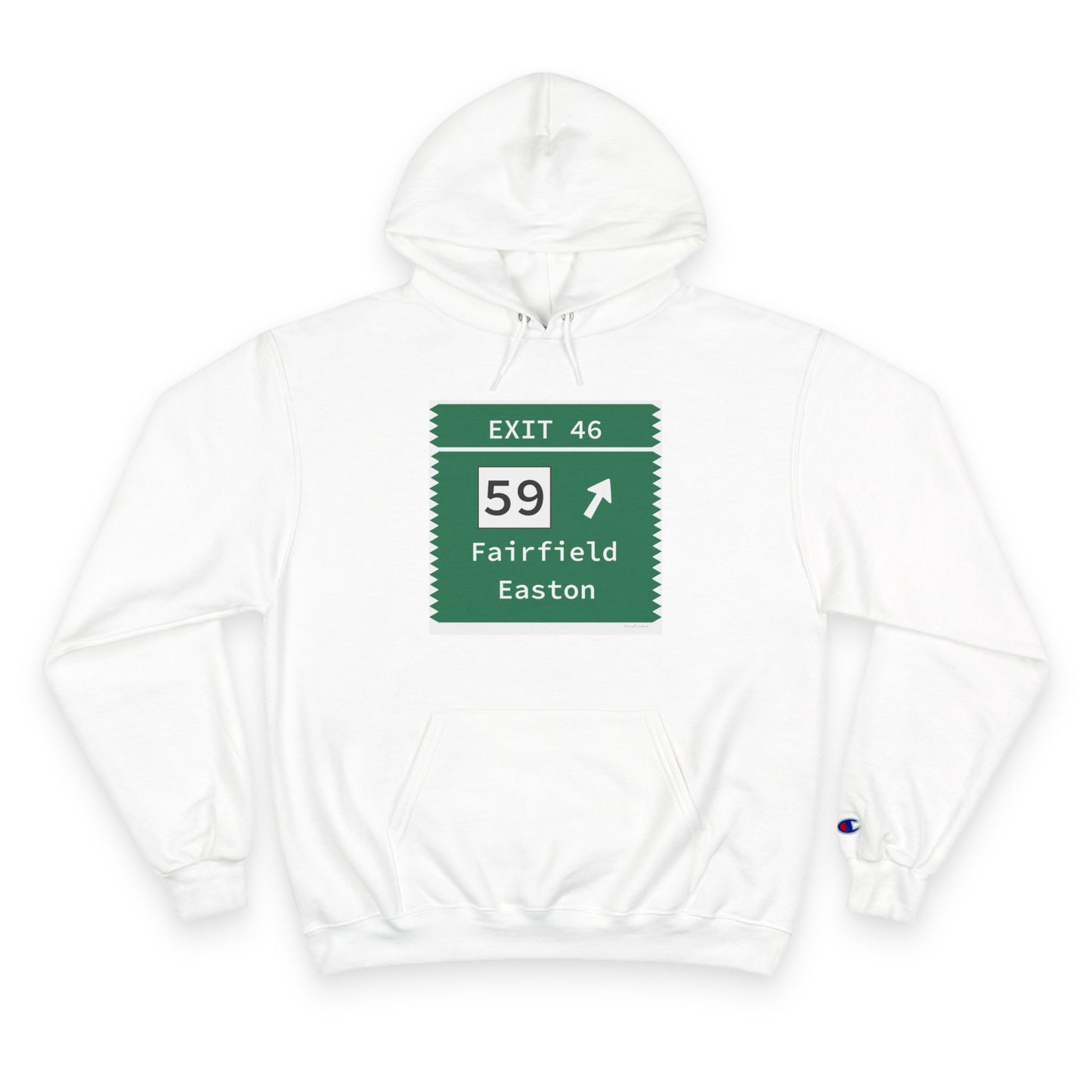 Vintage Merritt Parkway Exit 46 Sign Champion Hoodie