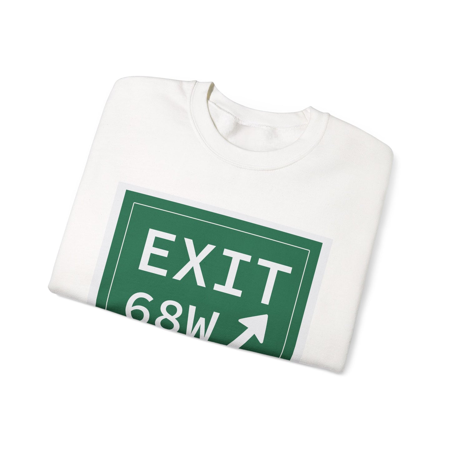 Vintage Exit 68W WCP Sign Unisex Heavy Blend™ Crewneck Sweatshirt