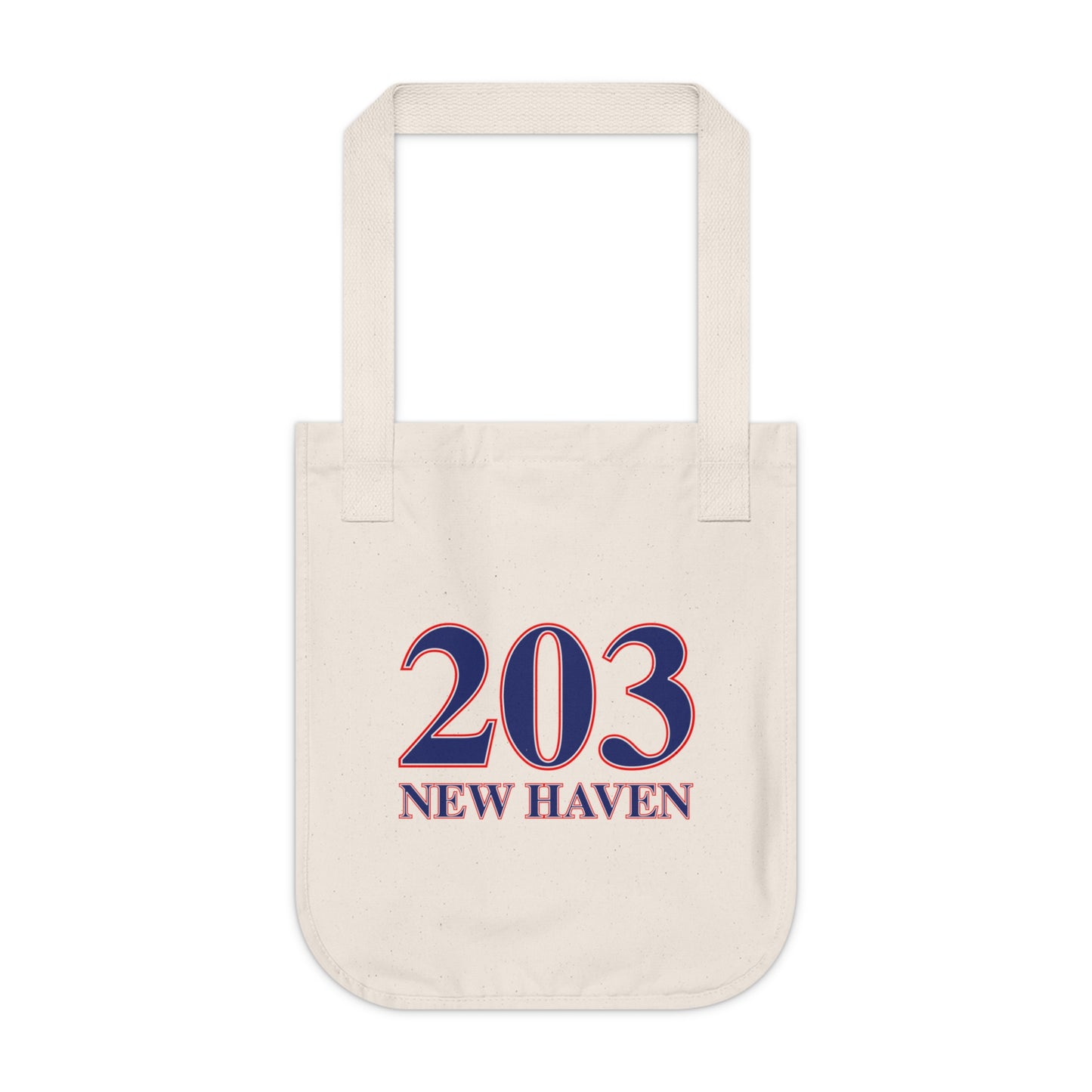 203 New Haven Red White & Blue Organic Canvas Tote Bag