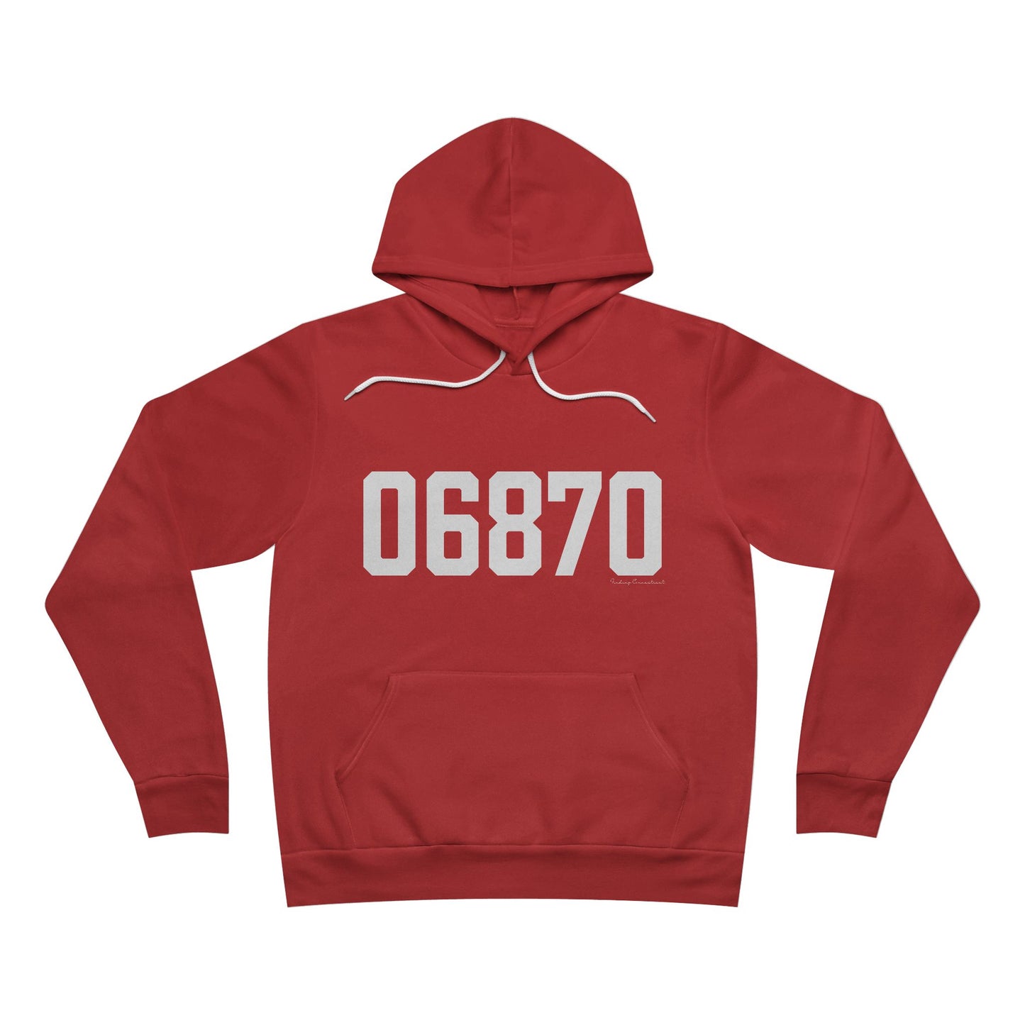 06870 - Greenwich CT Zip Code Unisex Sponge Fleece Pullover Hoodie