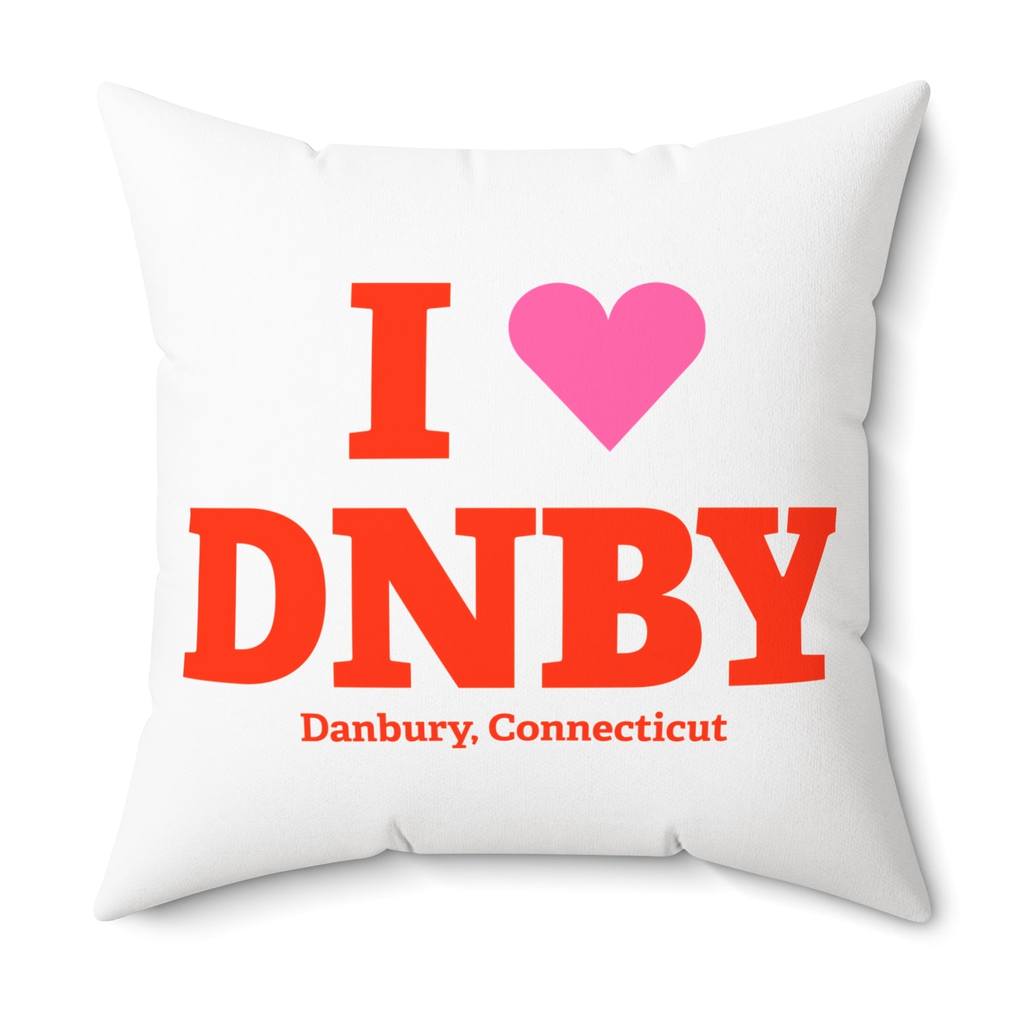 I Heart DNBY Spun Polyester Square Pillow