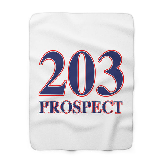 203 Prospect Red White & Blue Sherpa Fleece Blanket