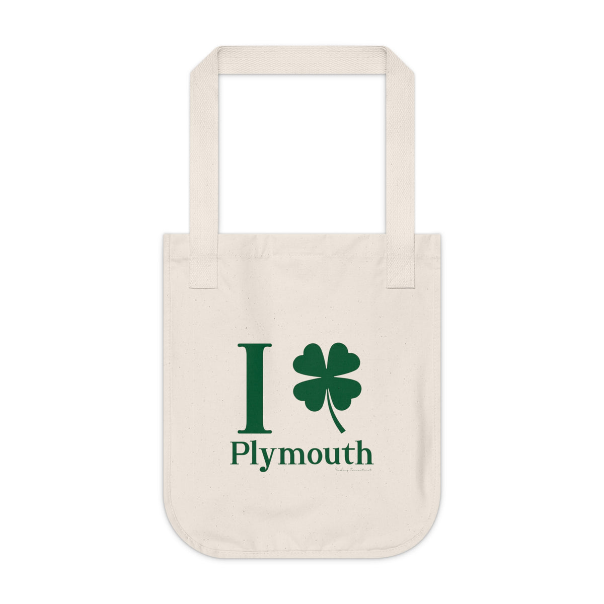 I Clover Plymouth Organic Canvas Tote Bag