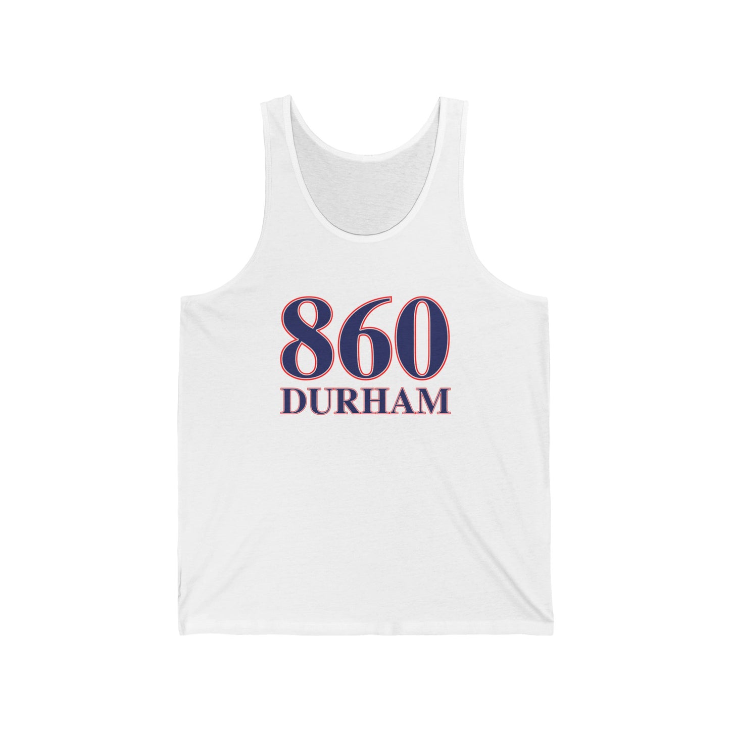 860 Durham Red White & Blue Unisex Jersey Tank Top