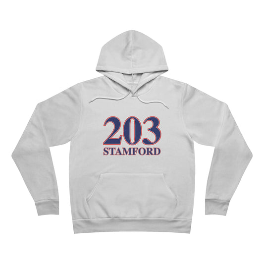 203 Stamford Red, White & Blue Unisex Sponge Fleece Pullover Hoodie