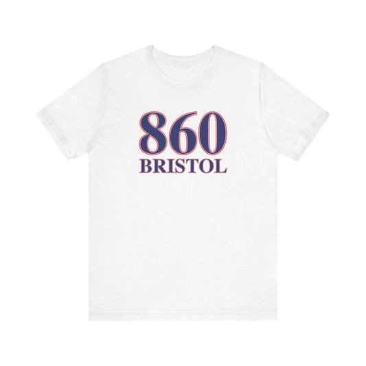 860 Bristol Red White & Blue Unisex Jersey Short Sleeve T-Shirt