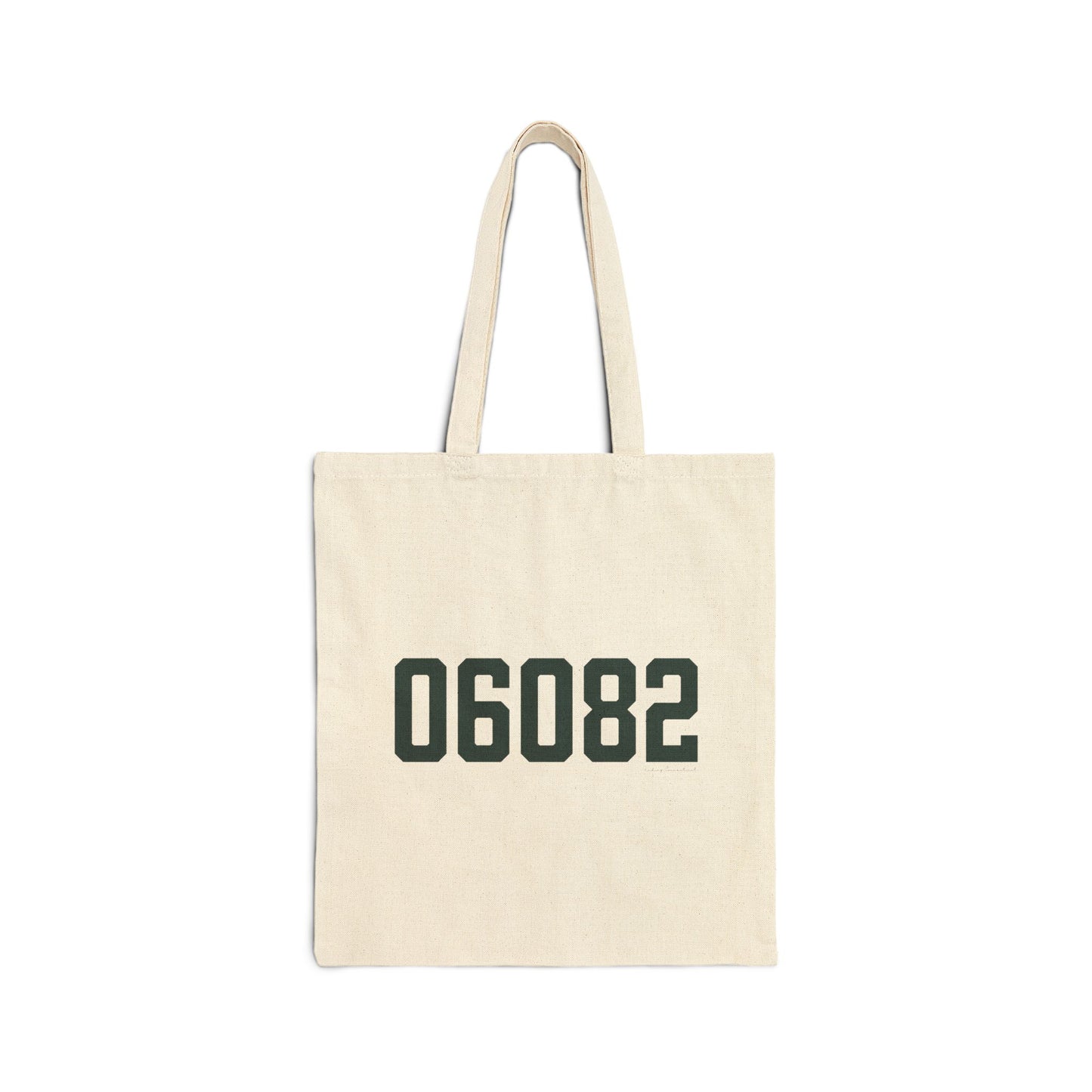 06082 Enfield Connecticut Zip Code Cotton Canvas Tote Bag