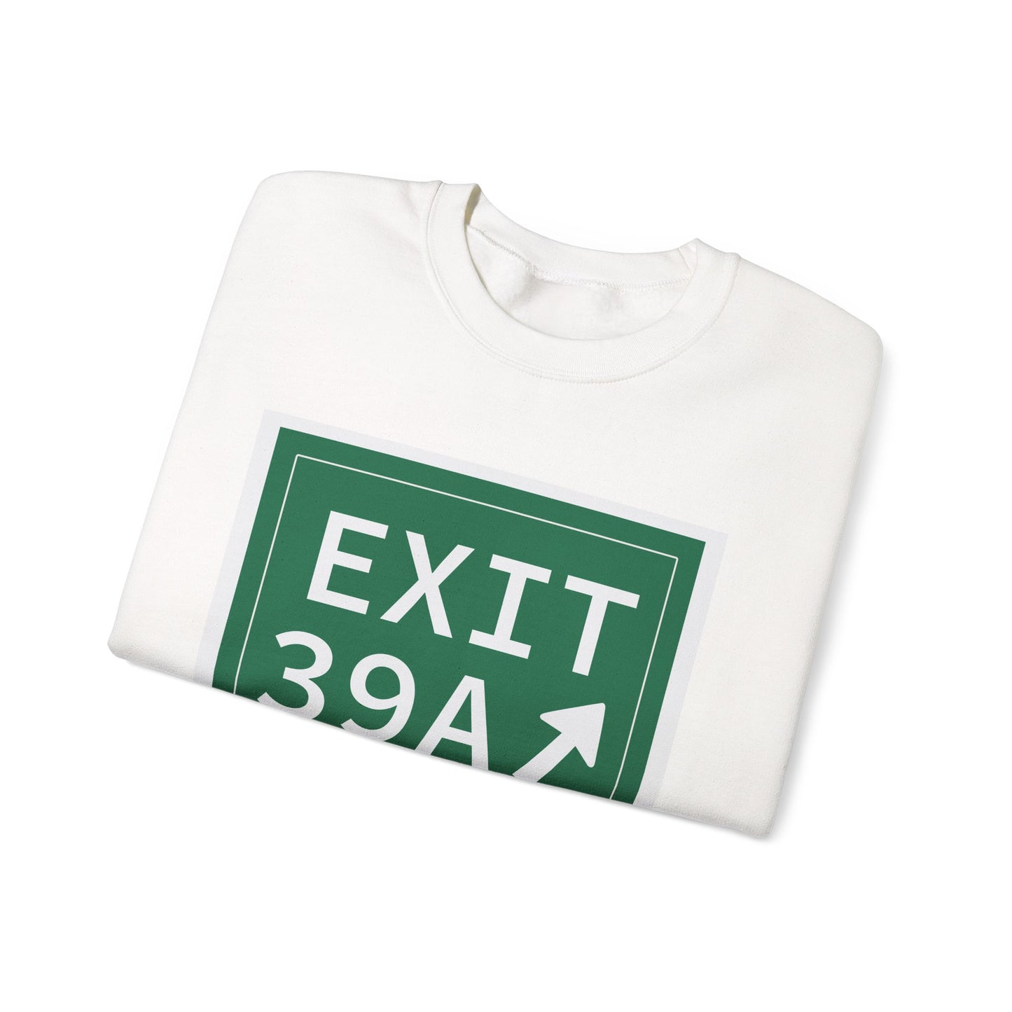 Vintage Exit 39A Merritt Parkway Sign Unisex Heavy Blend™ Crewneck Sweatshirt