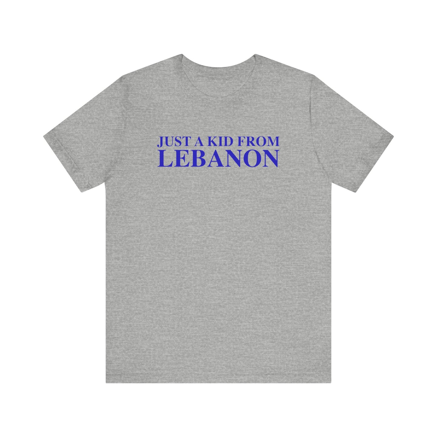 Just a kid from Lebanon Unisex Jersey Short Sleeve T-Shirt