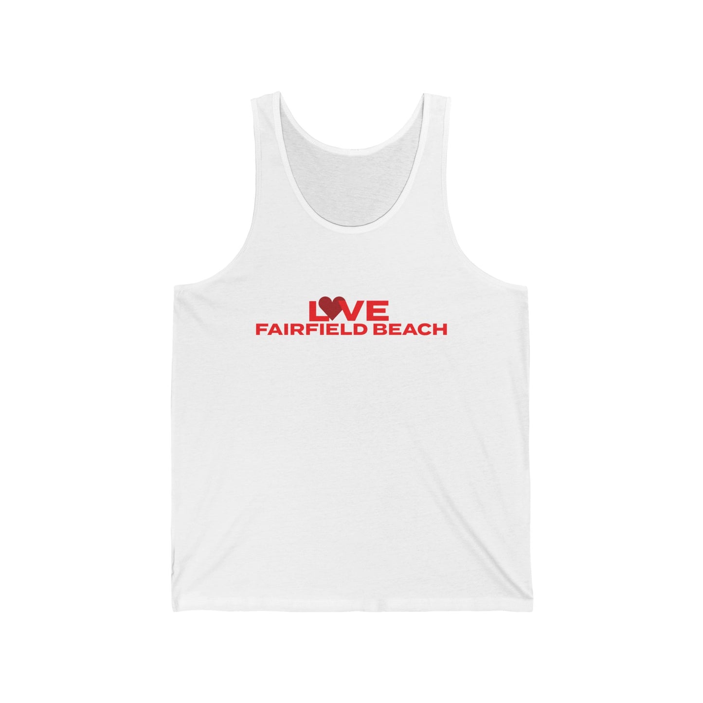 Love Fairfield Beach Unisex Jersey Tank Top