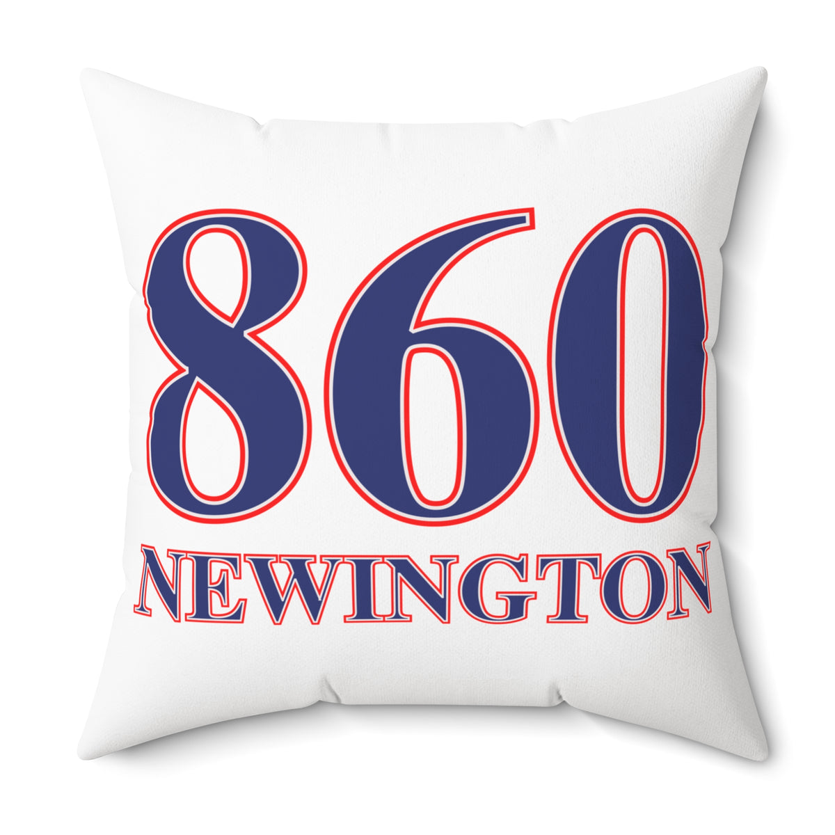860 Newington Red, White & Blue Spun Polyester Square Pillow