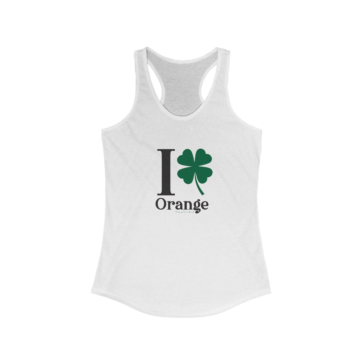 I Clover Orange Women's Ideal Racerback Tank Top