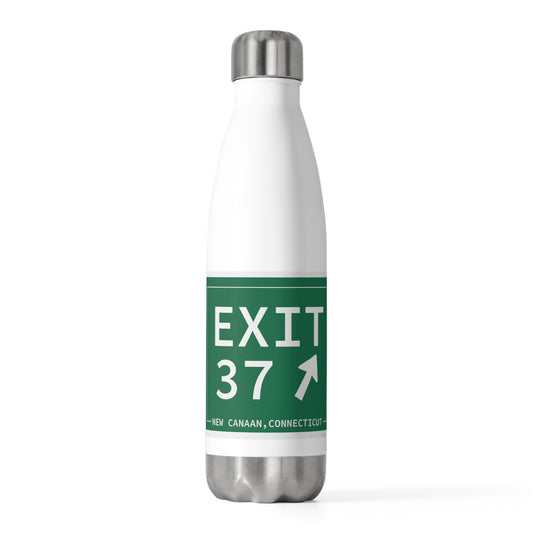 Vintage Exit 37 Merritt Parkway Sign 20oz Insulated Bottle
