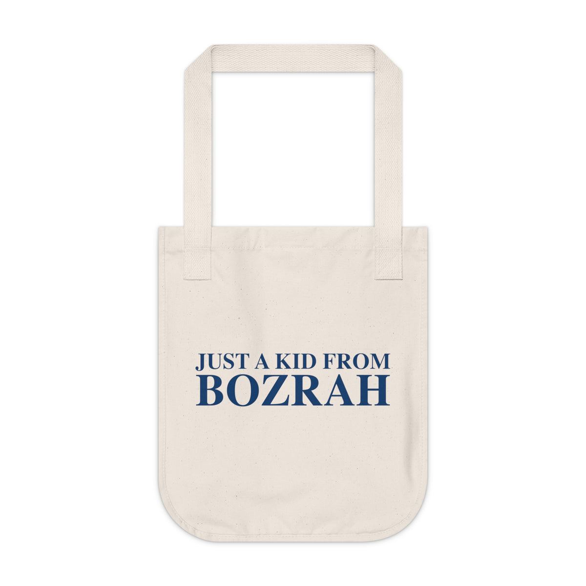 Just a kid from Bozrah Organic Canvas Tote Bag