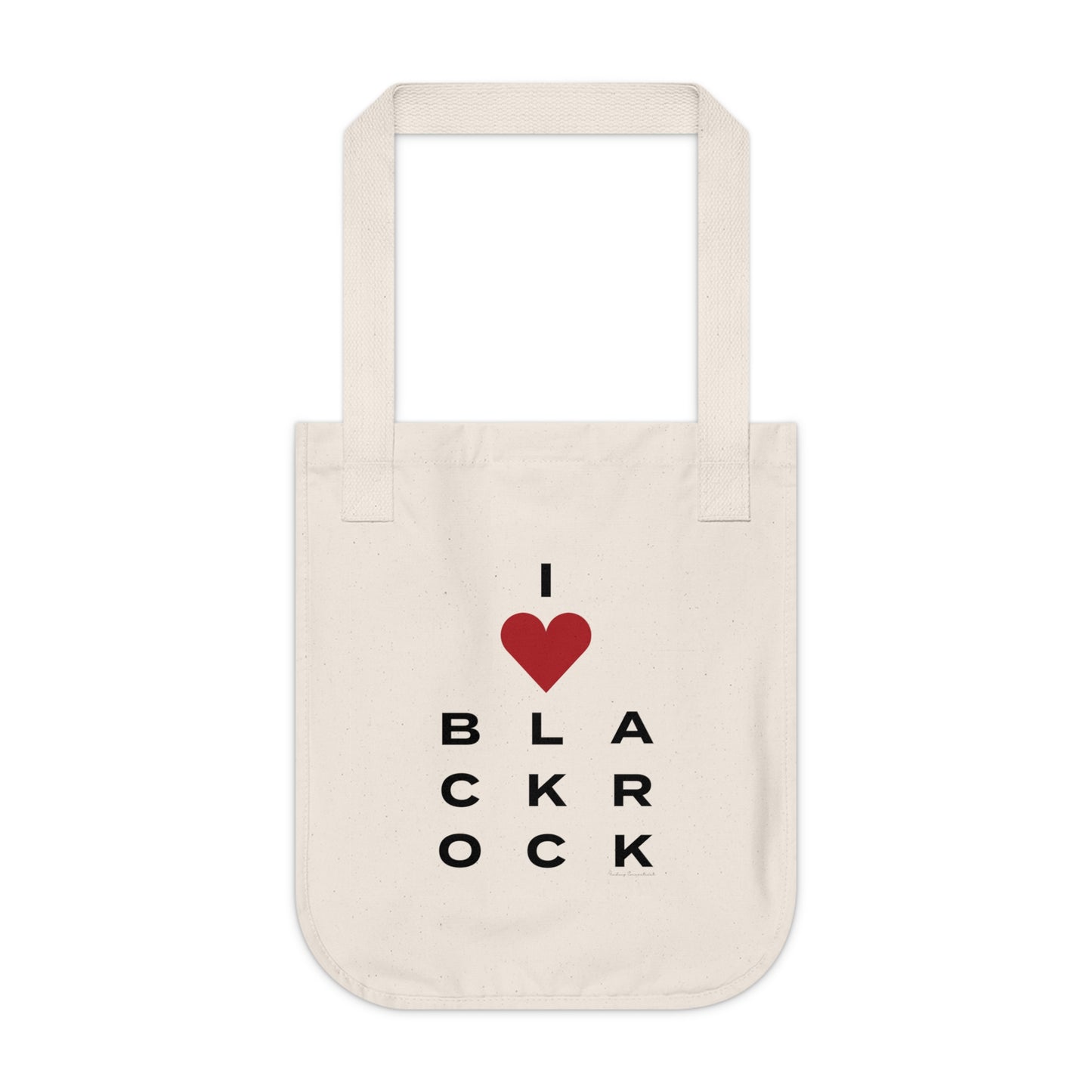 Black Rock Vision Organic Canvas Tote Bag