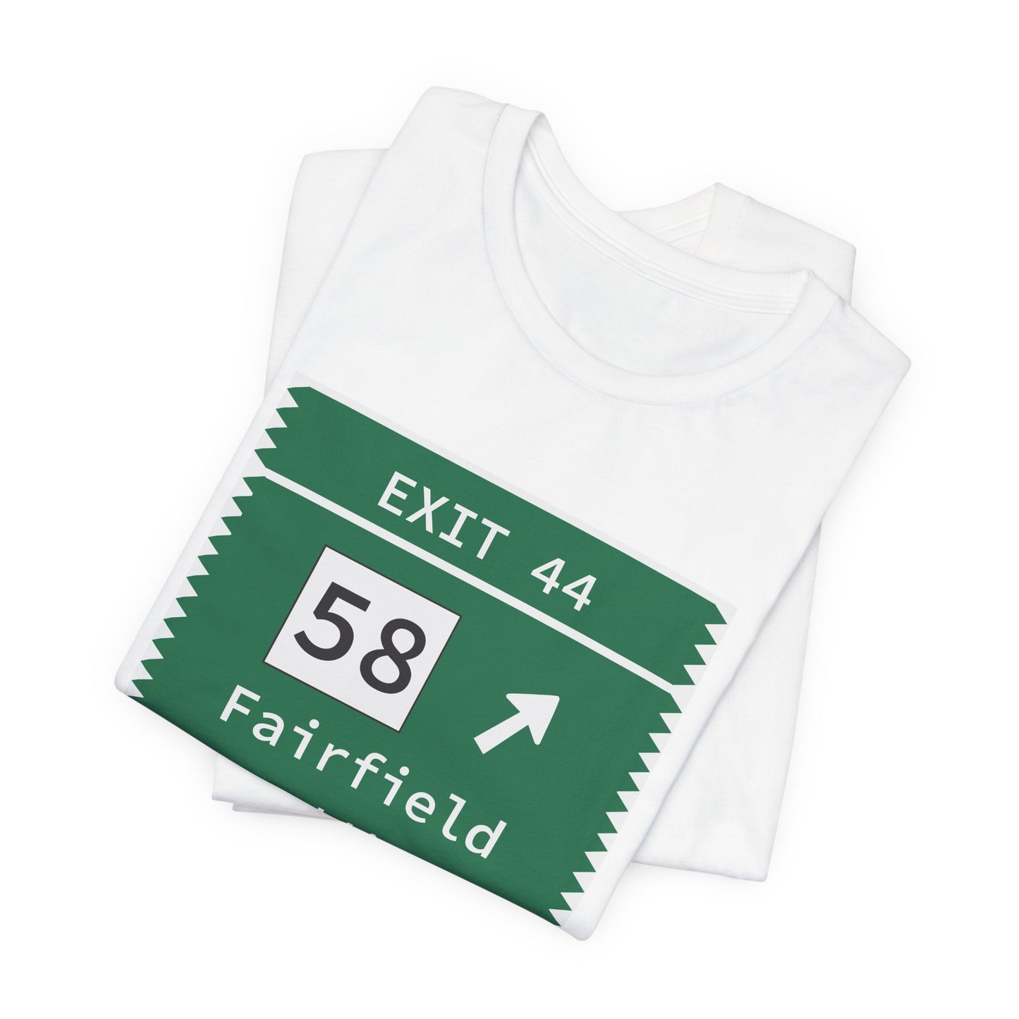 Vintage Merritt Parkway Exit 44 Sign Unisex Jersey Short Sleeve T-Shirt
