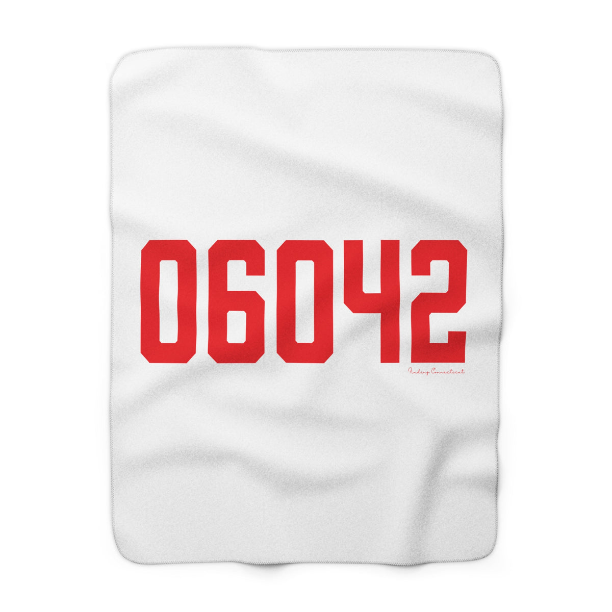 06042 Manchester Connecticut Zip Code Sherpa Fleece Blanket
