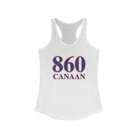 860 Canaan Red White & Blue Women's Ideal Racerback Tank Top