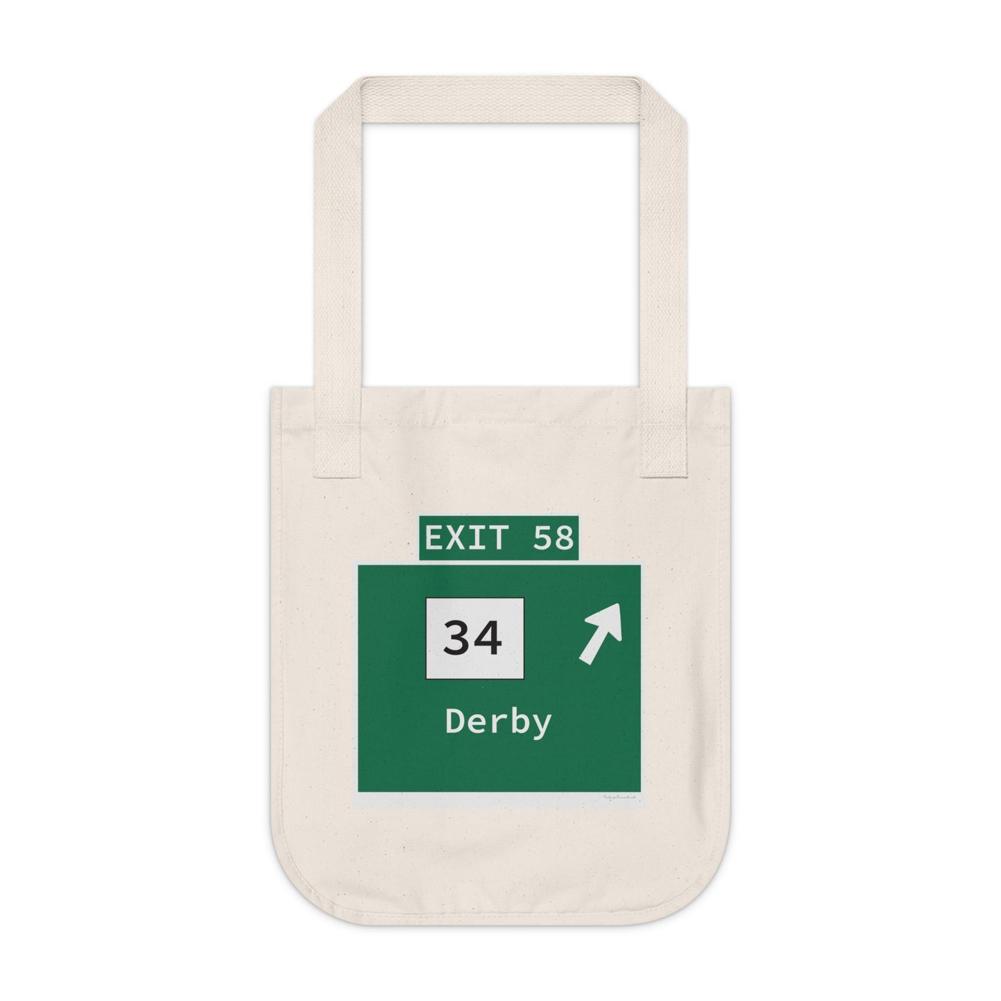 Vintage WCP Exit 58 Sign Organic Canvas Tote Bag