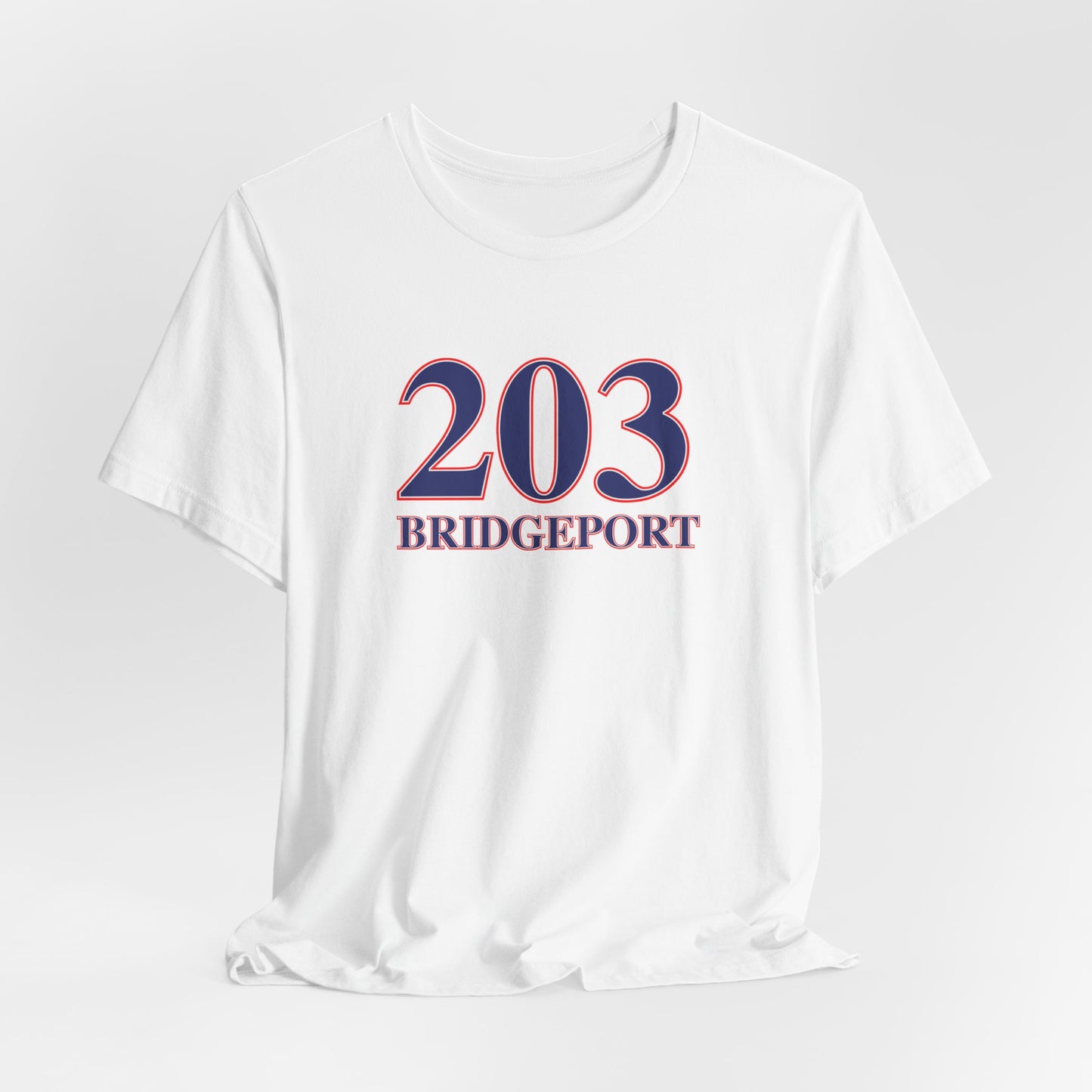 203 Bridgeport Red, White & Blue Unisex Jersey Short Sleeve T-Shirt