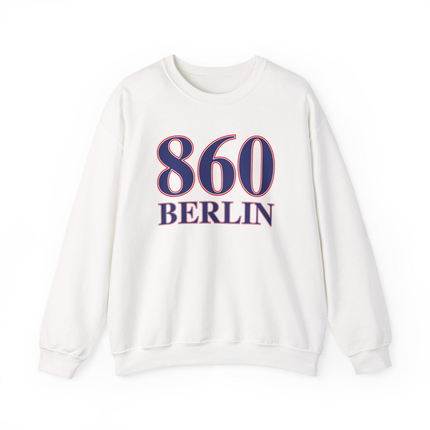 860 Berlin Red White & Blue Unisex Heavy Blend™ Crewneck Sweatshirt