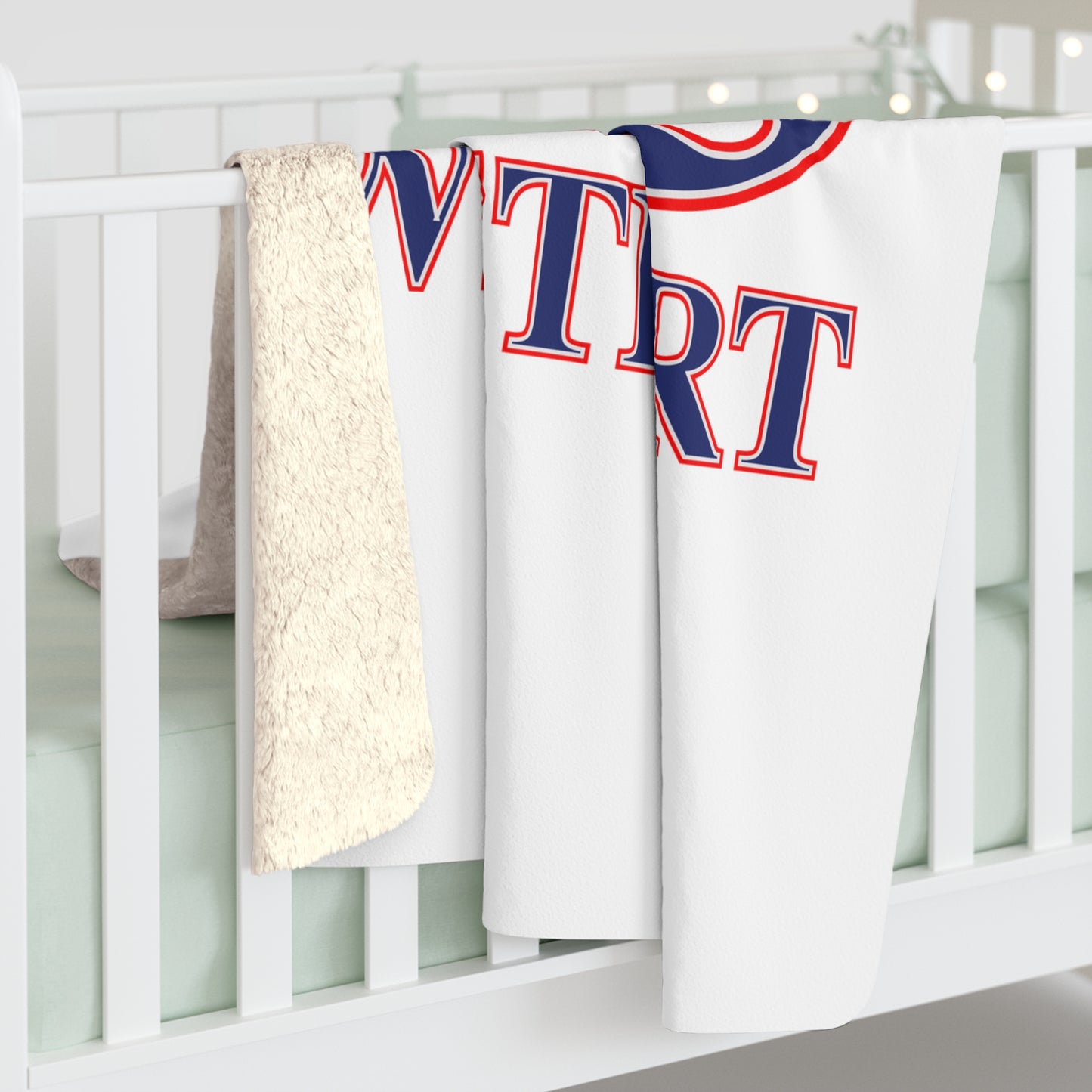 203 Westport Red White & Blue Sherpa Fleece Blanket