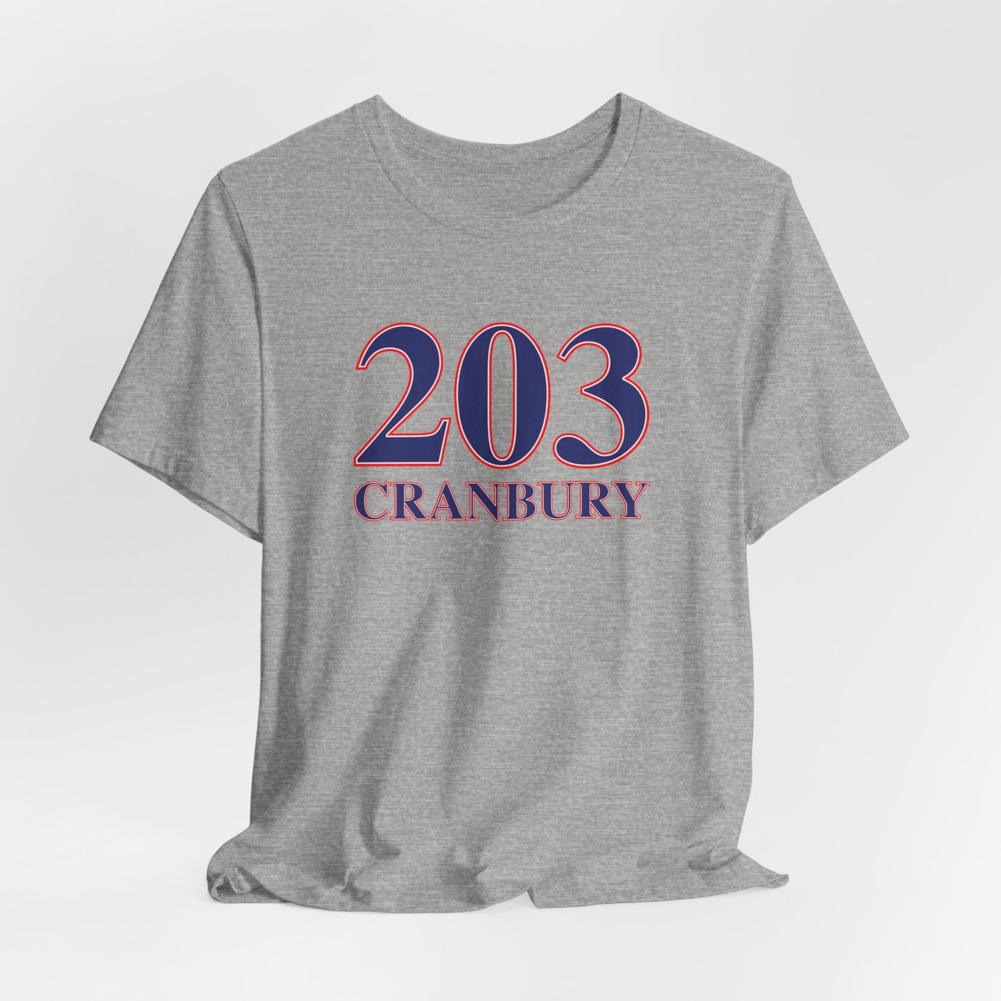 203 Cranbury Red, White & Blue Unisex Jersey Short Sleeve T-Shirt