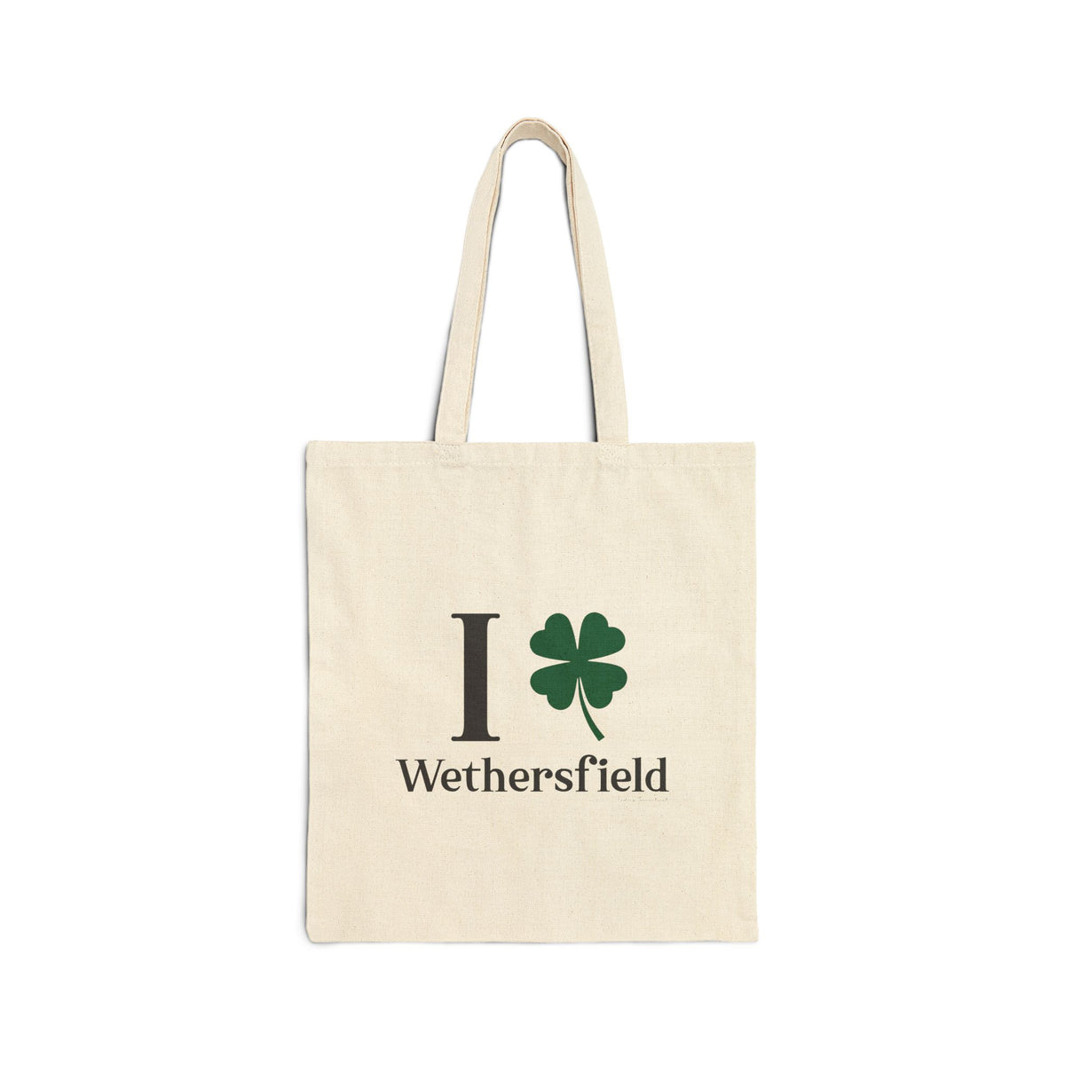 I Clover Wethersfield Cotton Canvas Tote Bag