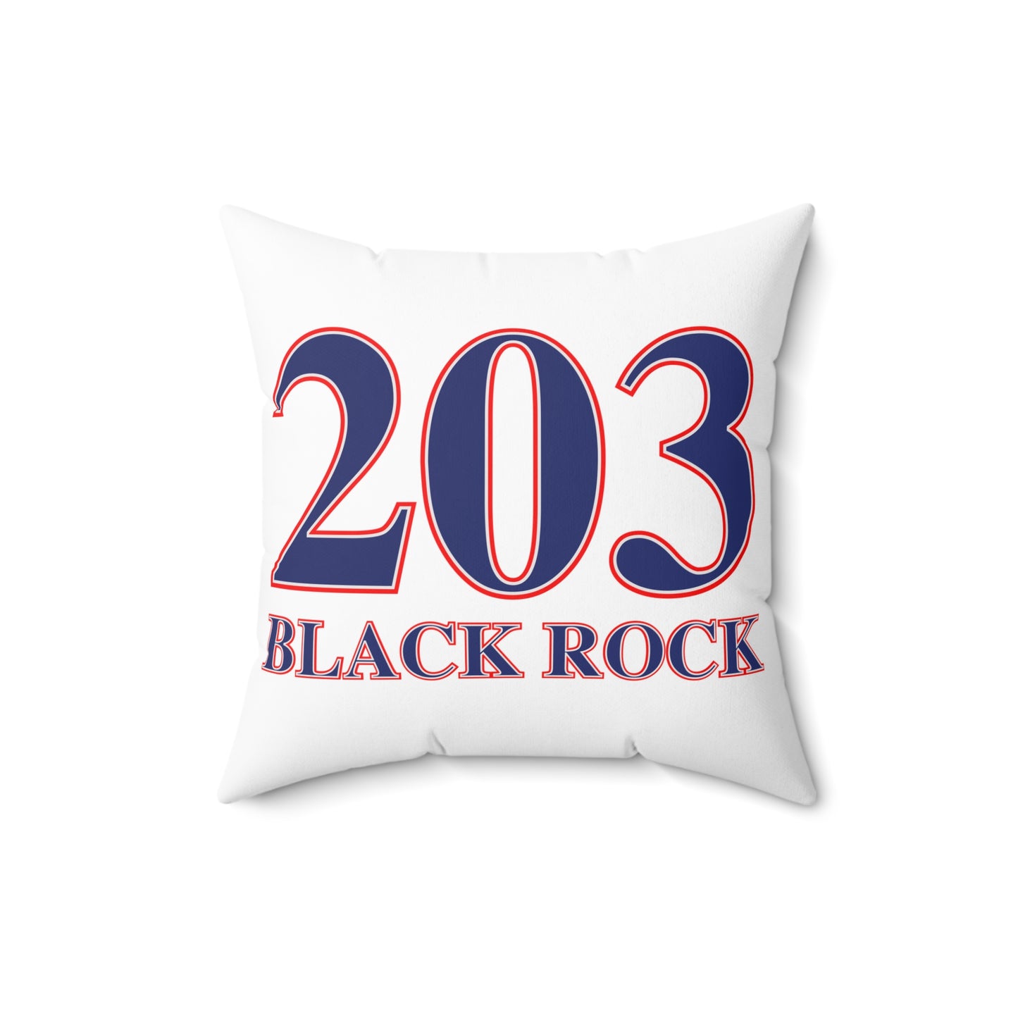 203 Black Rock Red White & Blue Spun Polyester Square Pillow