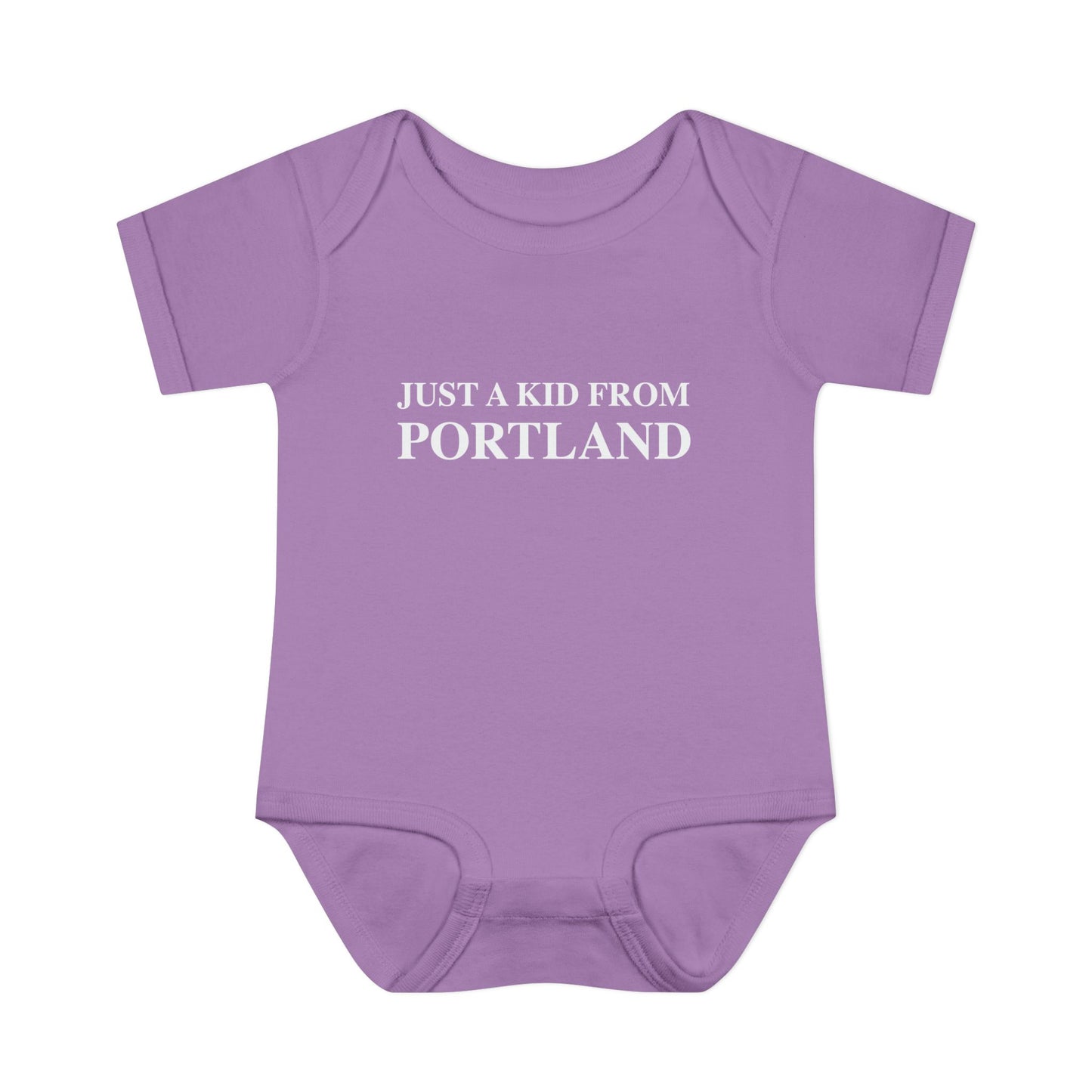 Just a kid from Portland Infant Baby Rib Bodysuit