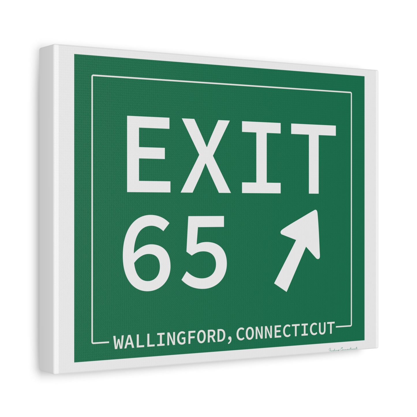 Vintage Exit 65 WCP Sign Matte Canvas, Stretched, 1.25"