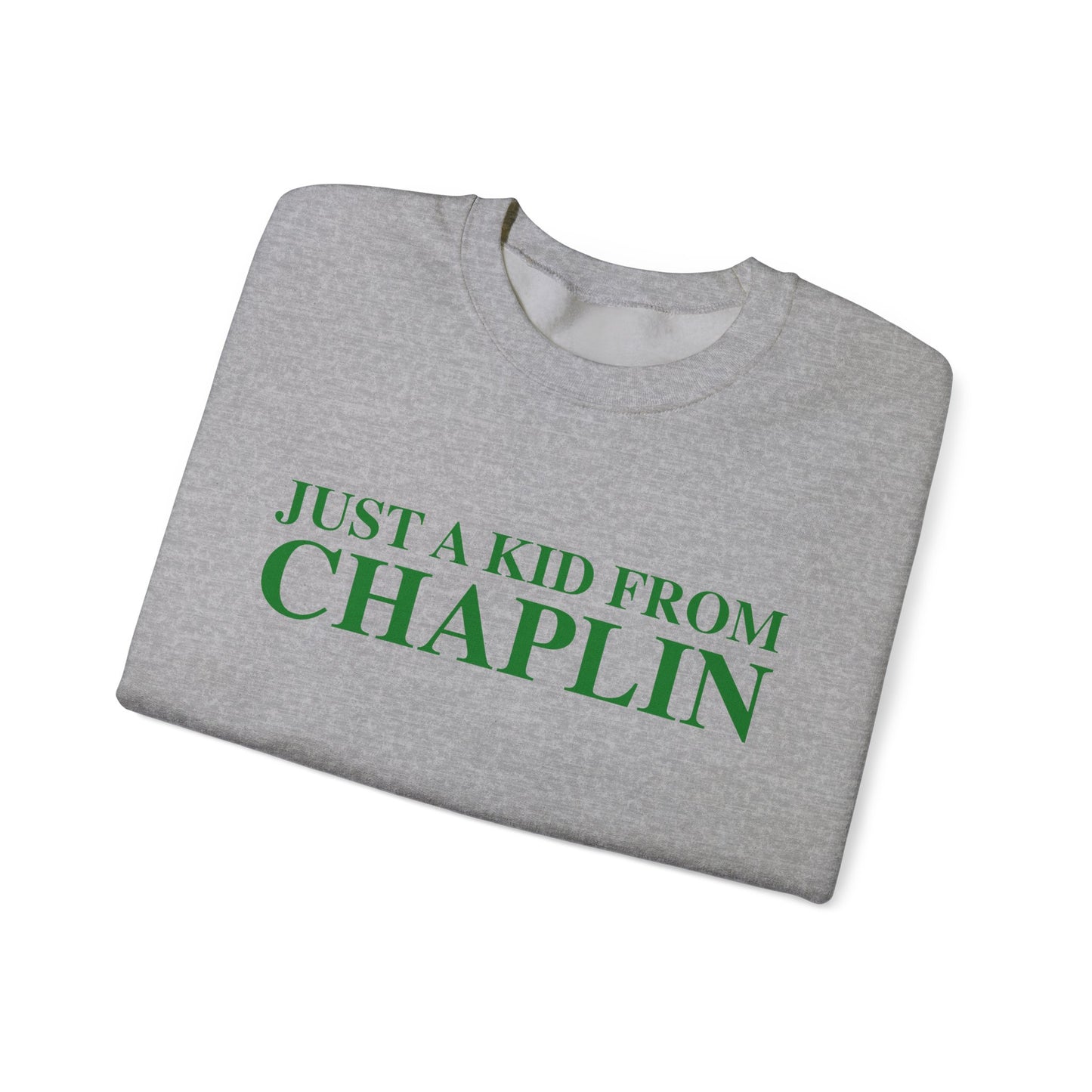 Just a kid from Chaplin Unisex Heavy Blend™ Crewneck Sweatshirt