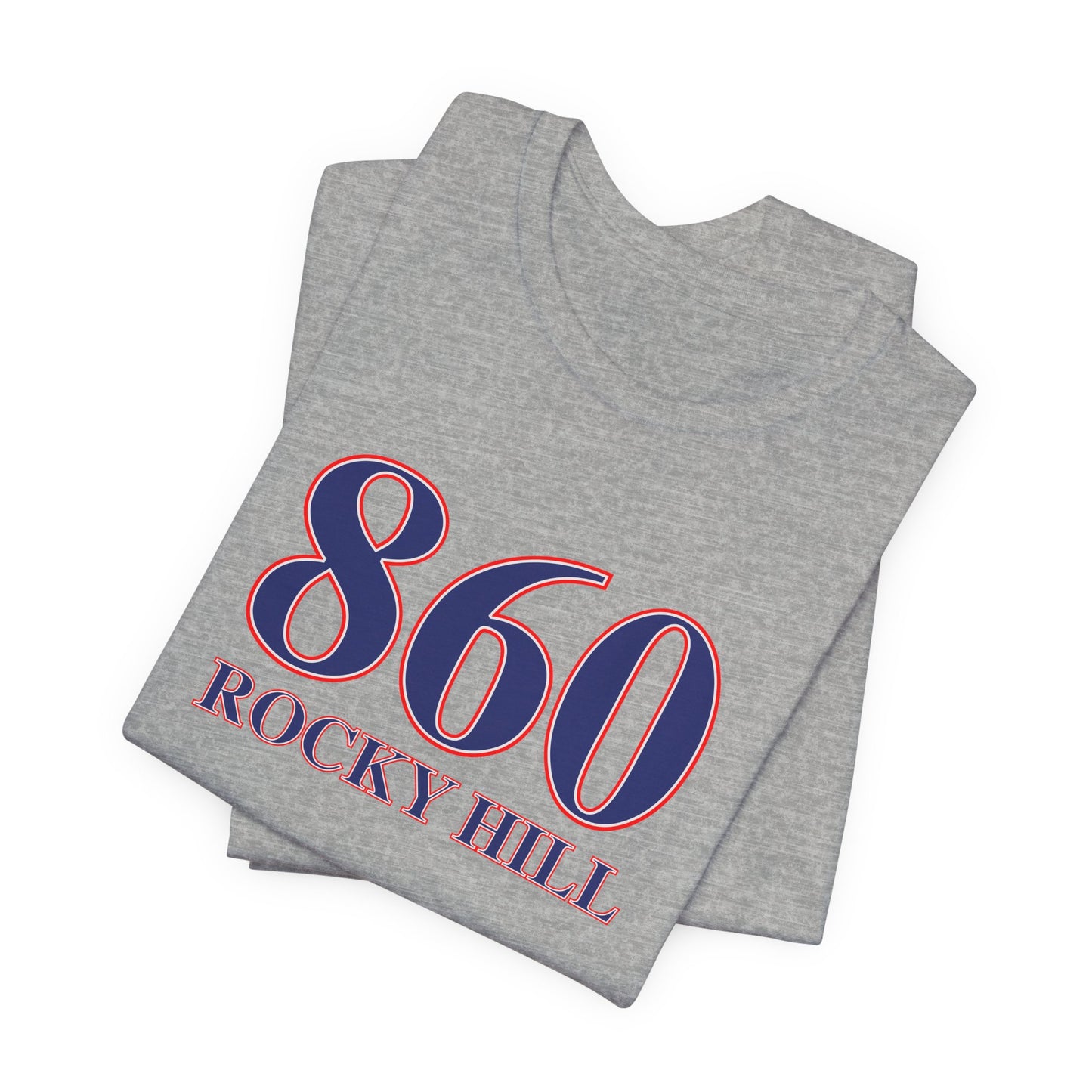 860 Rocky Hill Red White & Blue Unisex Jersey Short Sleeve T-Shirt