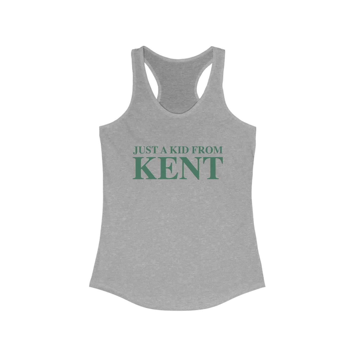 Just a kid from Kent Women's Ideal Racerback Tank Top