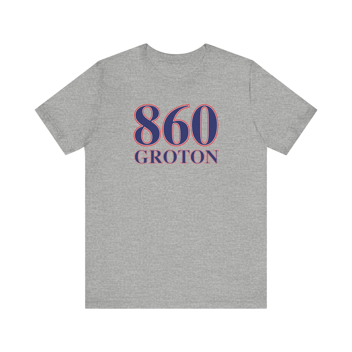 860 Groton Red White & Blue Unisex Jersey Short Sleeve T-Shirt