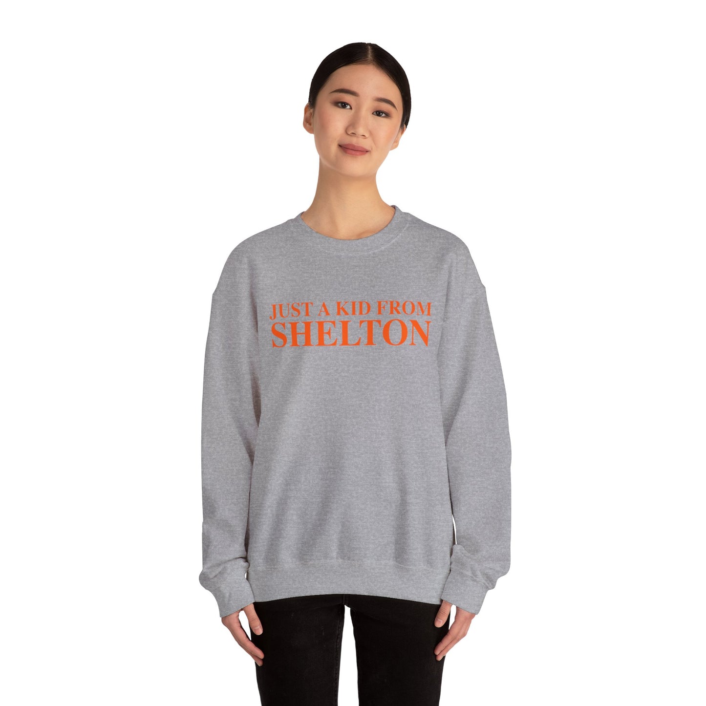 Just a kid from Shelton Unisex Heavy Blend™ Crewneck Sweatshirt
