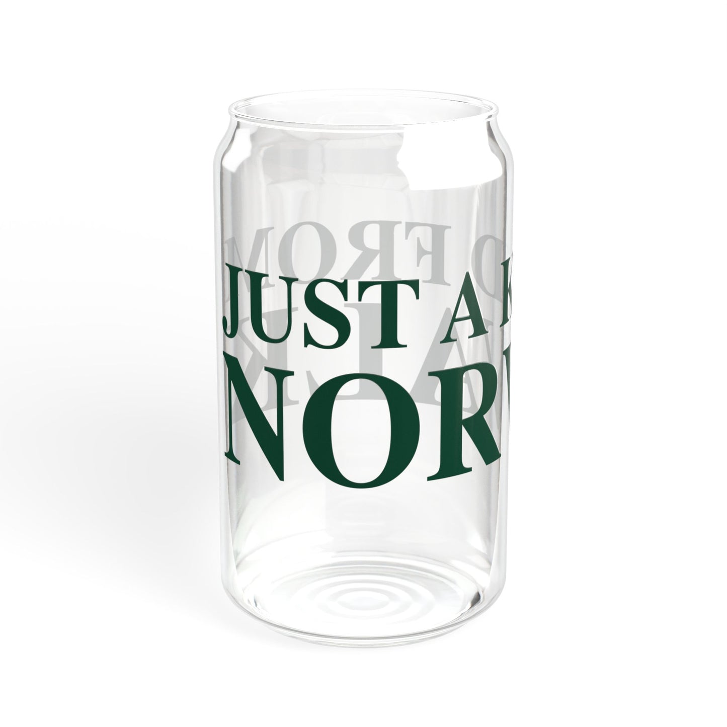 Just a kid from Norwalk Sipper Glass, 16oz