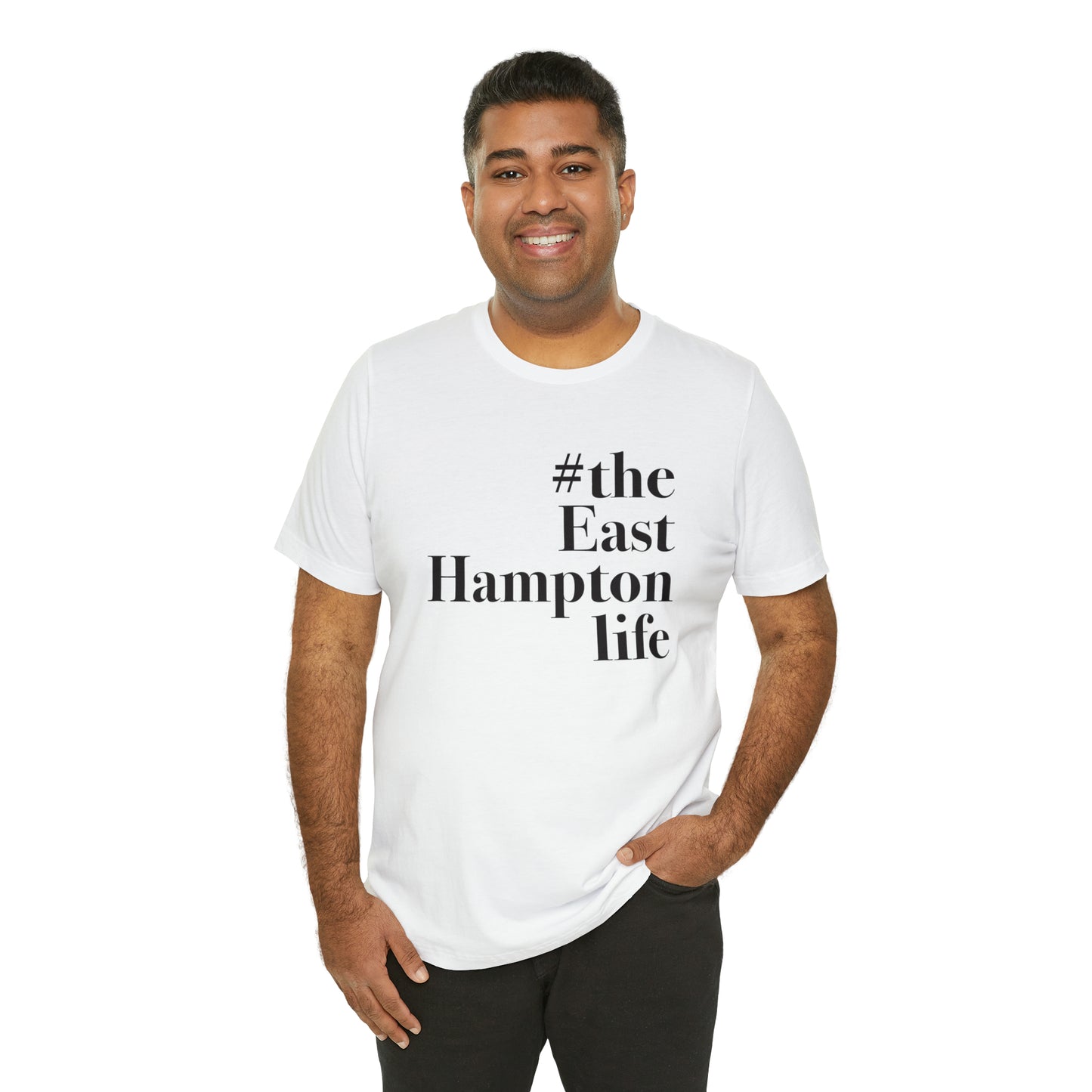 #theeasthamptonlife Unisex Jersey Short Sleeve T-Shirt