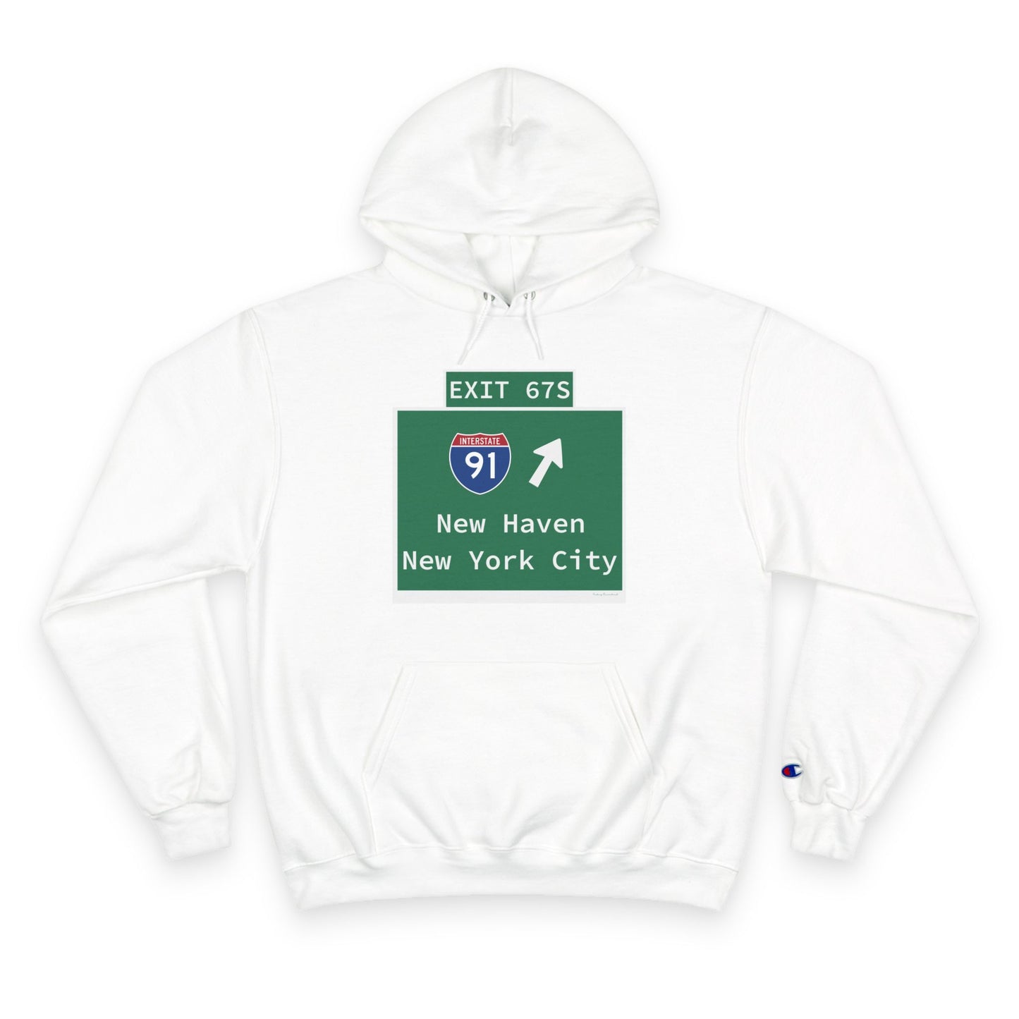 Vintage WCP Exit 67S Sign Champion Hoodie