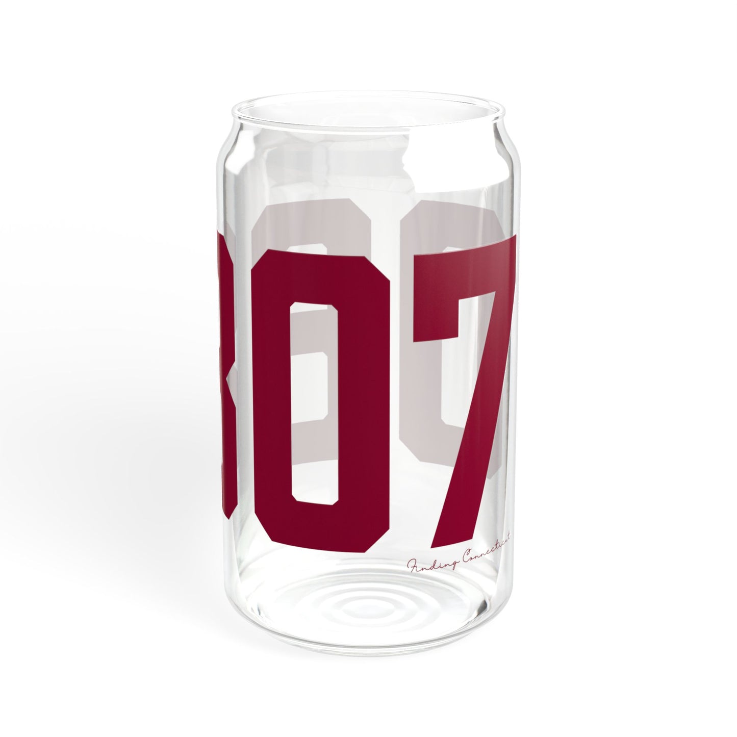 06807 - Greenwich Connecticut Zip Code Sipper Glass, 16oz