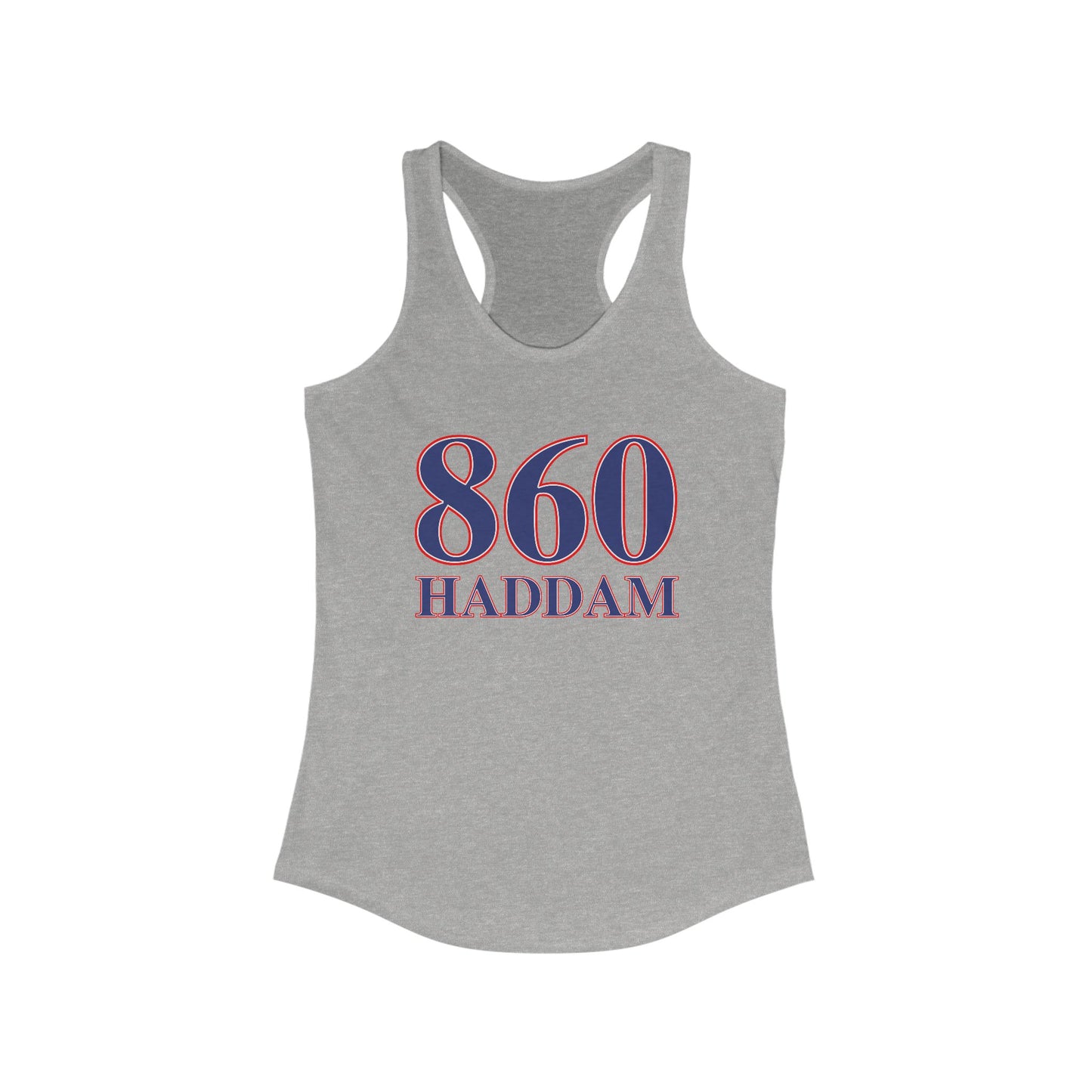 860 Haddam Red White & Blue Women's Ideal Racerback Tank Top