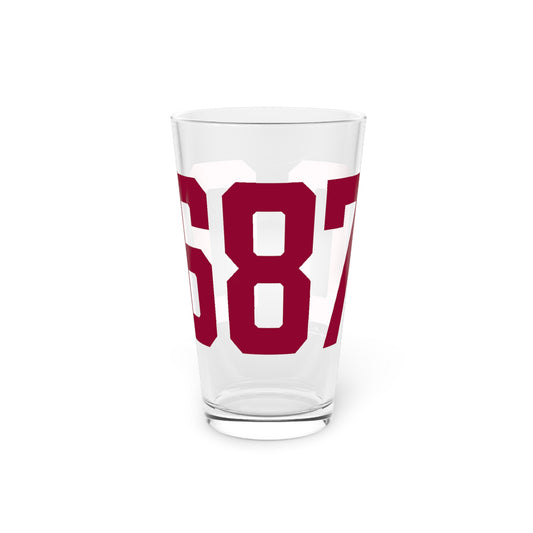 06870 - Greenwich Connecticut Zip Code Pint Glass, 16oz