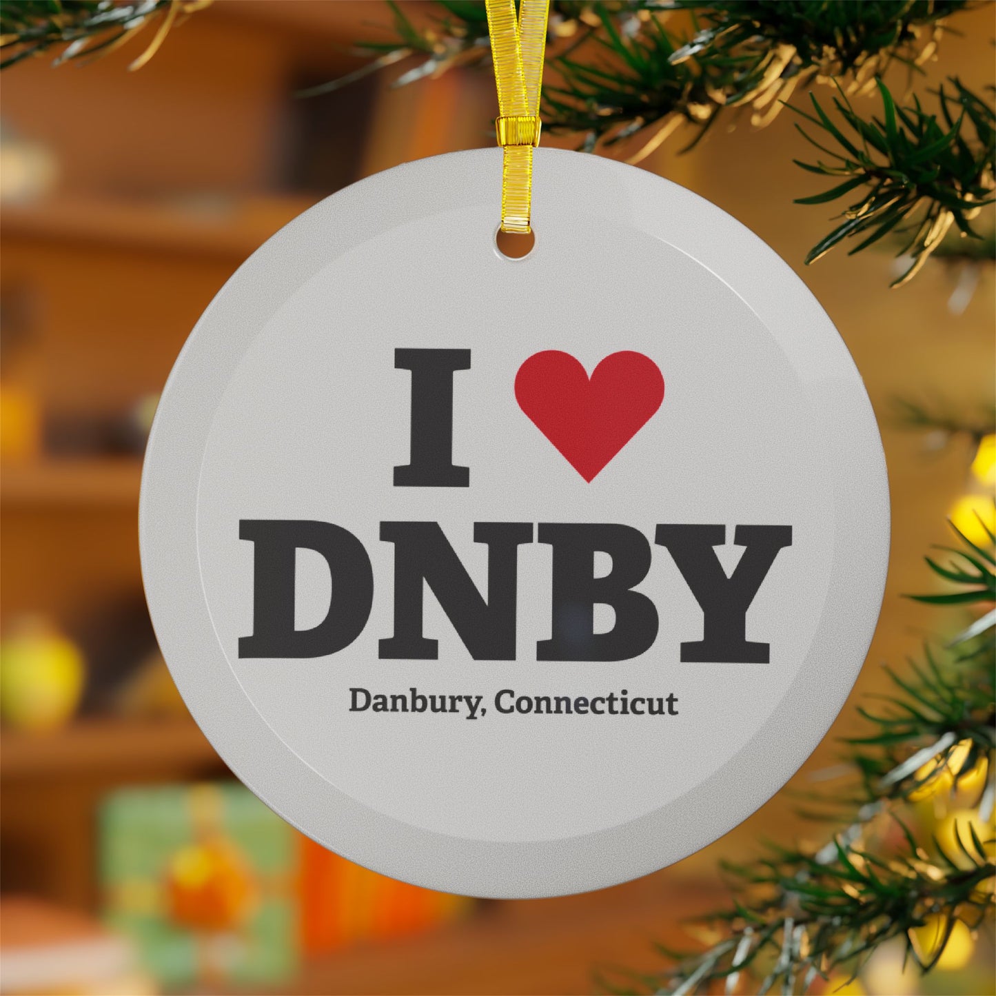 I Heart DNBY
Glass Ornaments