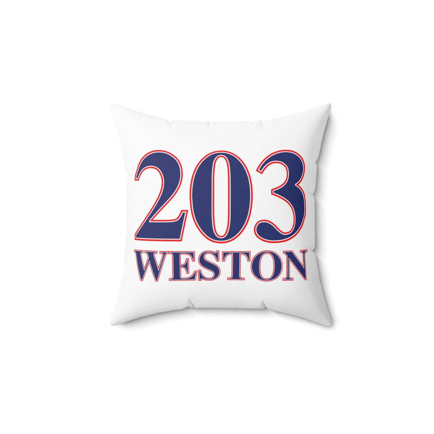 203 Weston Red White & Blue Spun Polyester Square Pillow