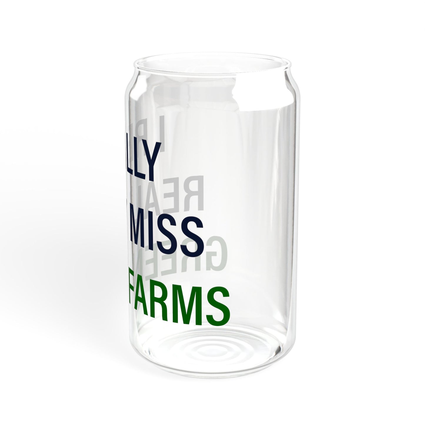I Really Really Miss Greens Farms Sipper Glass, 16oz