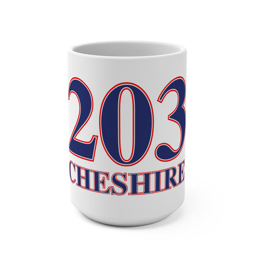 203 Cheshire Red White & Blue Mug 15oz