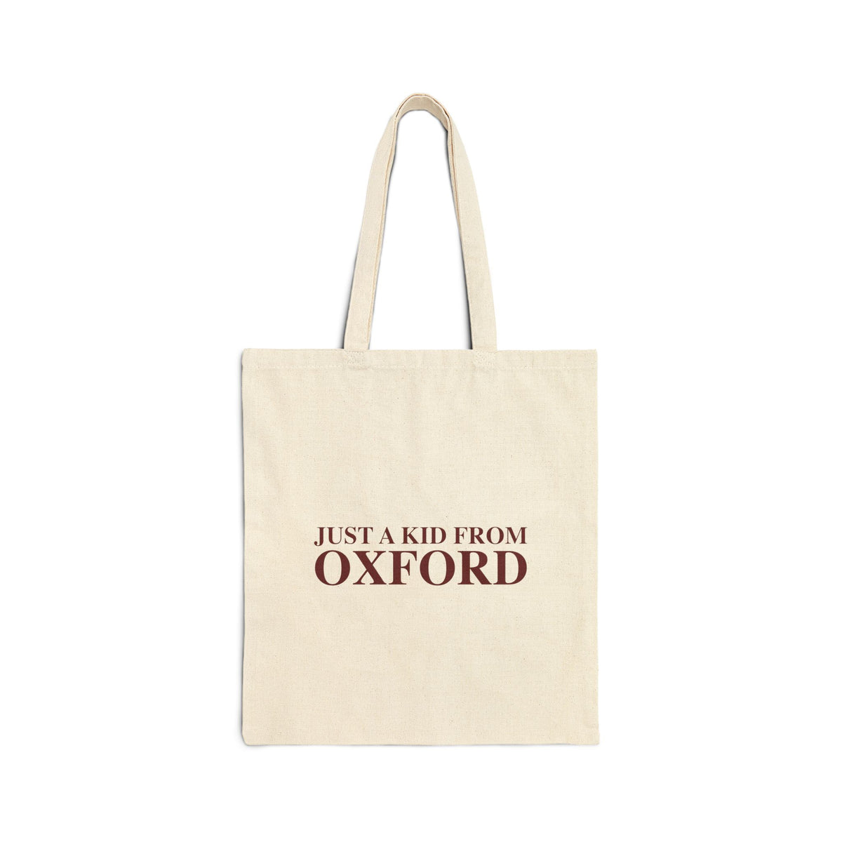 Just a kid from Oxford Cotton Canvas Tote Bag