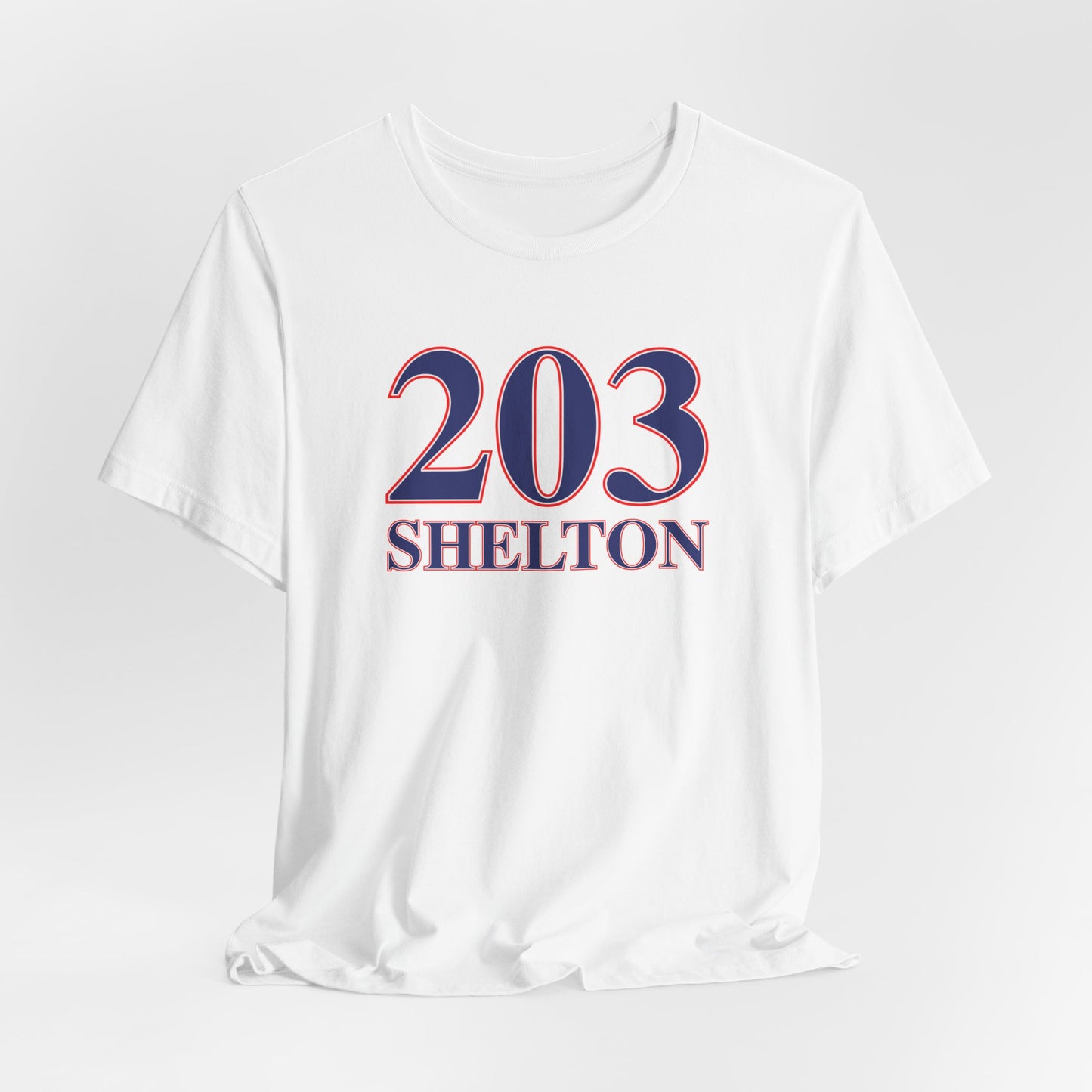 203 Shelton Red White & Blue Unisex Jersey Short Sleeve T-Shirt