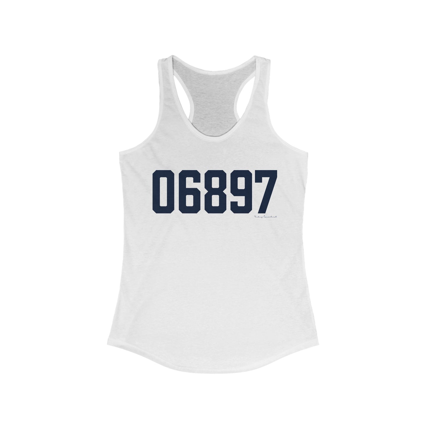 06897 Wilton Connecticut Zip Code Women's Ideal Racerback Tank Top